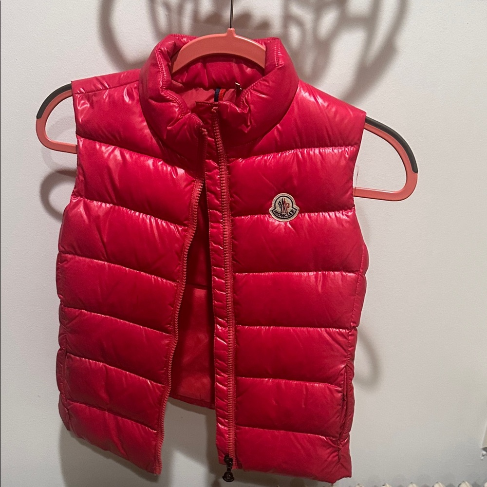 Moncler Vibrant Red Quilted Vest
